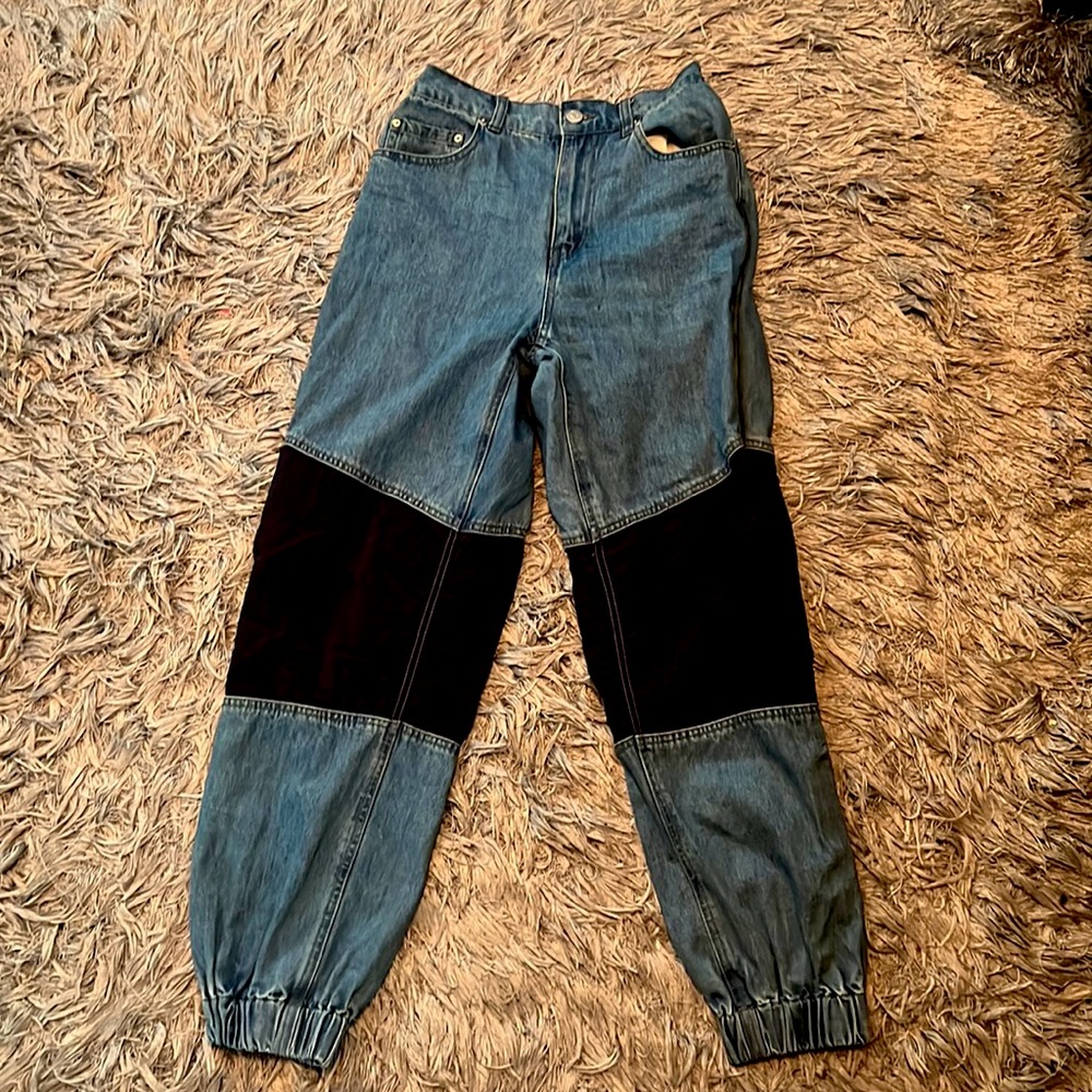 Denim Jogger Pants